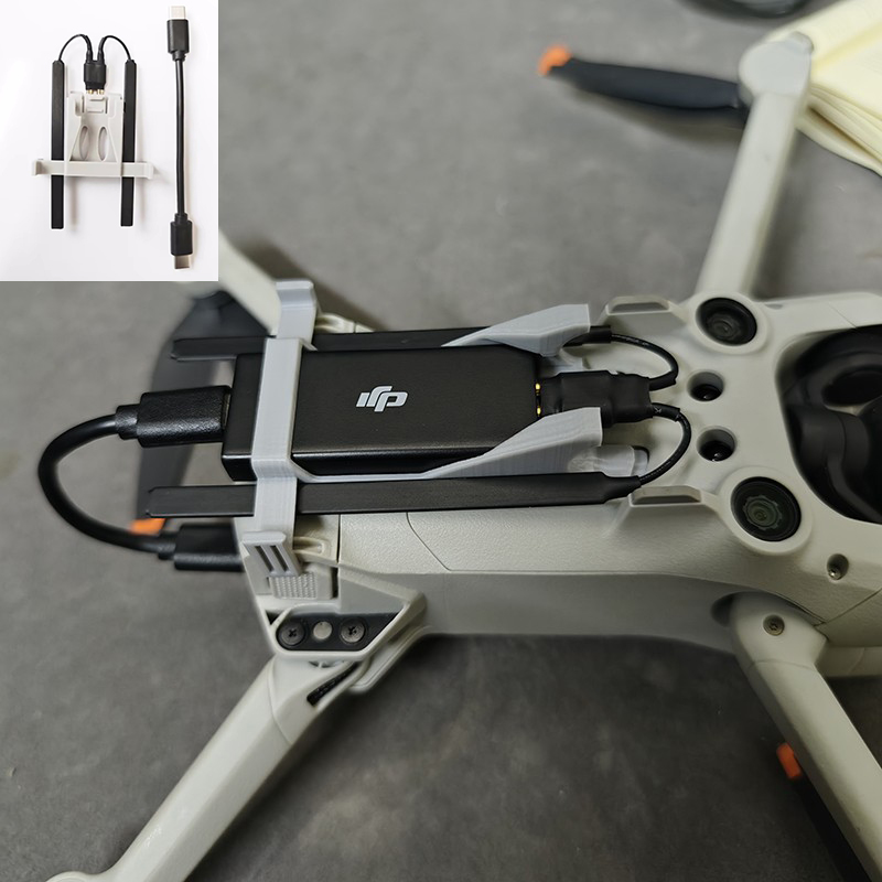Drone Strobe Light - Braket Tetap untuk Kabel Data Antena