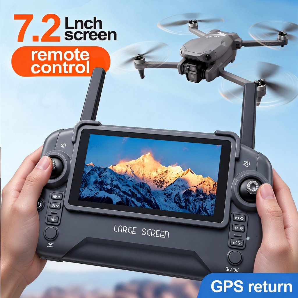Drone GPS LF682 MAX Terbaru, K - Drone Controller Screen ulasan dan harga