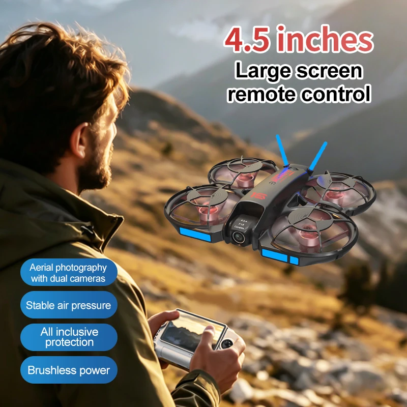 Drone FPV M15 Terbaru 2026 den - Drone Controller Screen ulasan dan harga