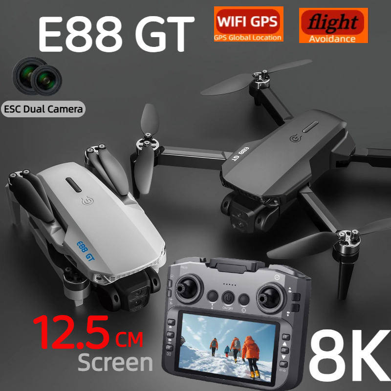 Drone E88GT 8K Profesional HD  - Jjrc Drone X12 ulasan dan harga