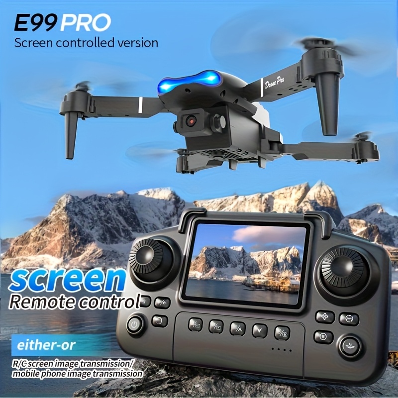 Drone Lipat E99 PRO MAX yang D - Drone Controller Screen ulasan dan harga
